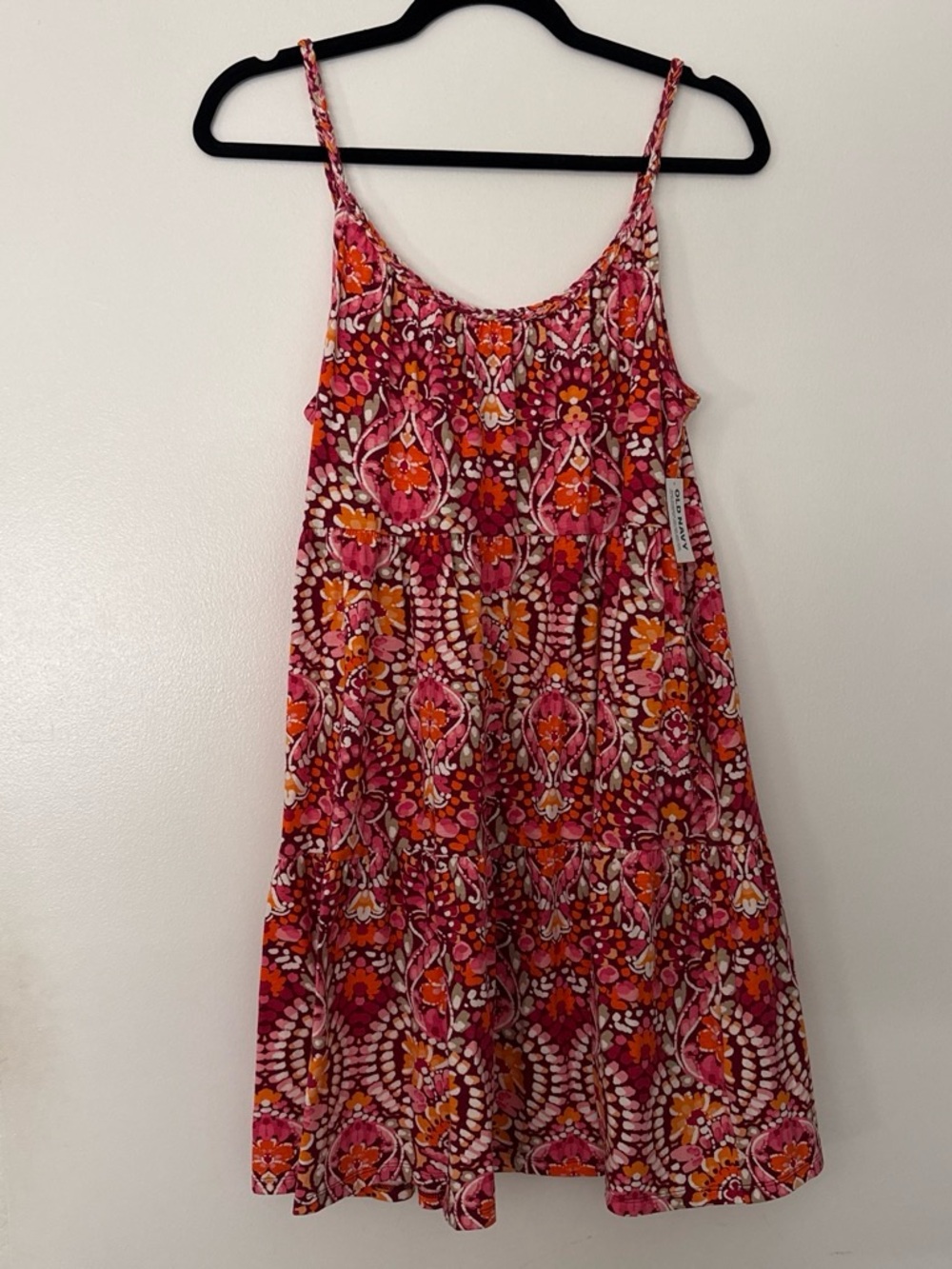Old Navy Pink and Orange Floral Mini Dress